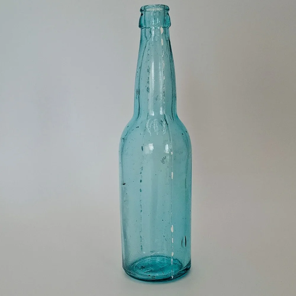 Antique AB Connected Aqua Beer Bottle Anheuser Busch Glass Co T50 9.5in